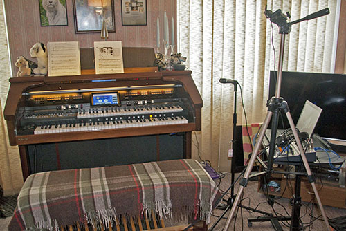 My On Line Organ set-up.